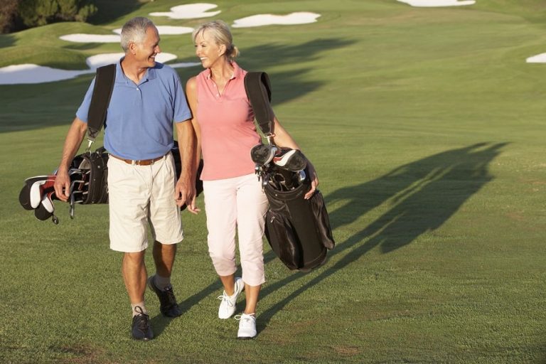 What are the benefits of golf for senior citizens?