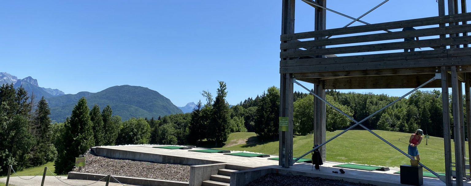 Stage de golf a annecy au golf du belvederepractice de golf